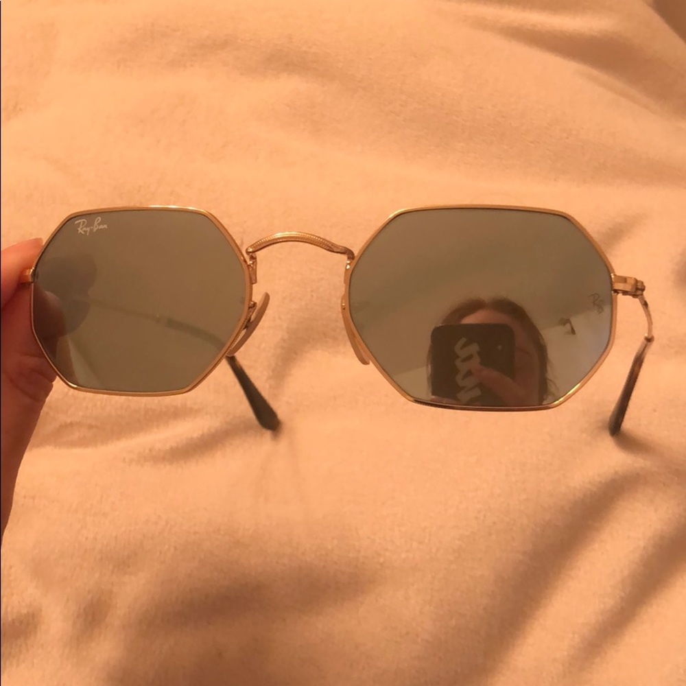 AUTHENTIC blue octagon Raybans